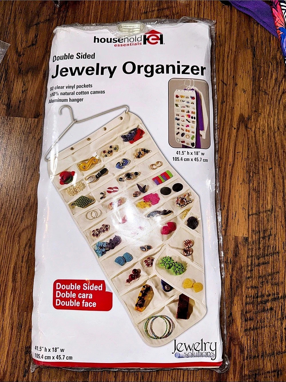 Household Essentials Double Sided Jewelry Organizer